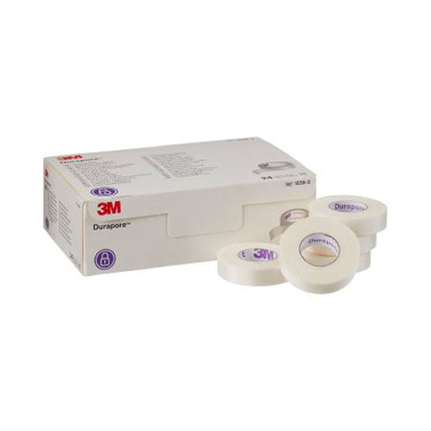 3M, Durapore Silk-Like Cloth Medical Tape 1/2 Inch x 10 Yard White, 1 Roll