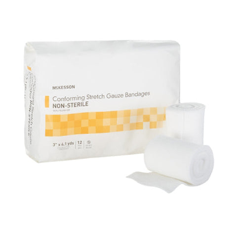 McKesson, NonSterile Conforming Bandage 3 Inch x 4-1/10 Yard, 1 Roll