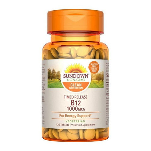 Sundown Naturals, B12 Time Release Tablets, 1000 mcg, 120 Count