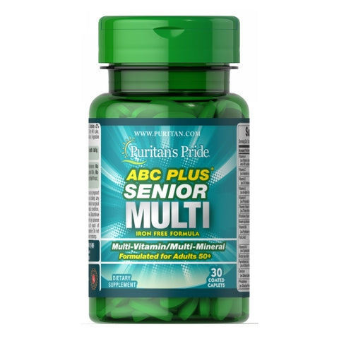 ABC Plus Senior Multivitamin Multi-Mineral Formula with Zinc 30 Caplets by Puritan's Pride