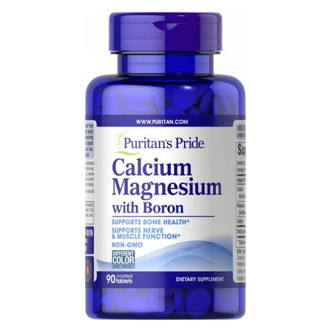 Puritan's Pride, Calcium Magnesium Plus Boron, 90 Tablets Puritan's Pride