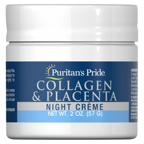 Puritan's Pride, Natural Collagen and Placenta Night Creme, 2 Oz Puritan's Pride