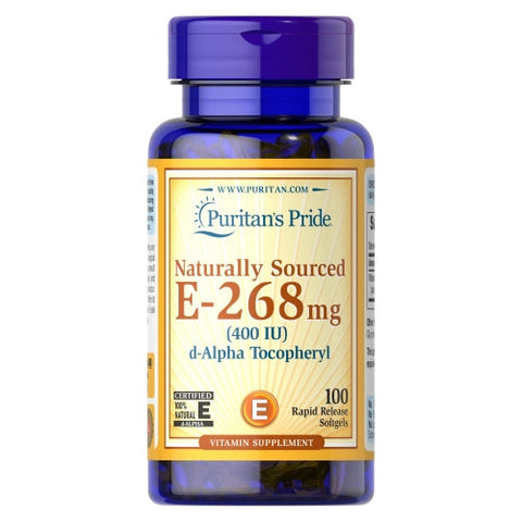 Puritan's Pride, Vitamin E-400 IU Naturally Sourced, 100 Softgels Puritan's Pride