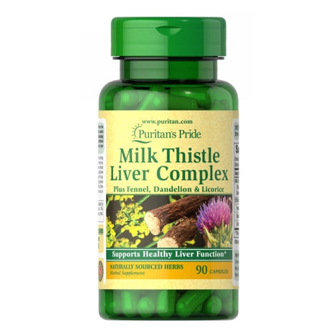 Puritan's Pride, Milk Thistle Liver Complex, 30 VeganCapsules Puritan's Pride