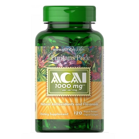 Puritan's Pride, Acai, 1000 mg, 120 Softgels Puritan's Pride