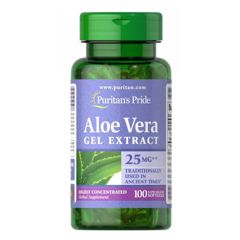 Puritan's Pride, Aloe Vera Extract, 25 mg, 100 Softgels Puritan's Pride