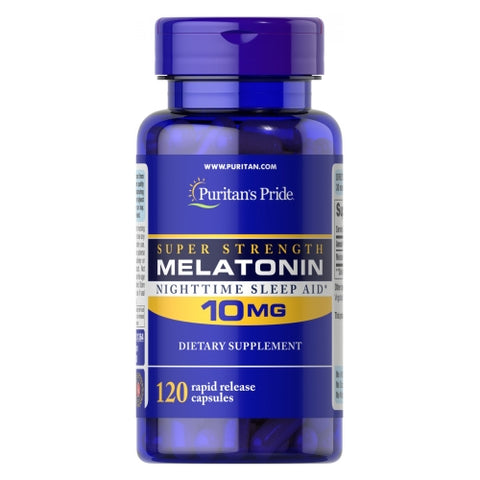 Puritan's Pride, Melatonin, 10 mg, 120 Capsules Puritan's Pride