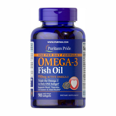 One Per Day Omega-3 Fish Oil 90 Softgels by Puritan's Pride