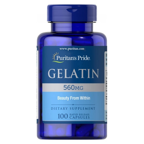 Puritan's Pride, Gelatin, 560 mg, 100 Capsules Puritan's Pride