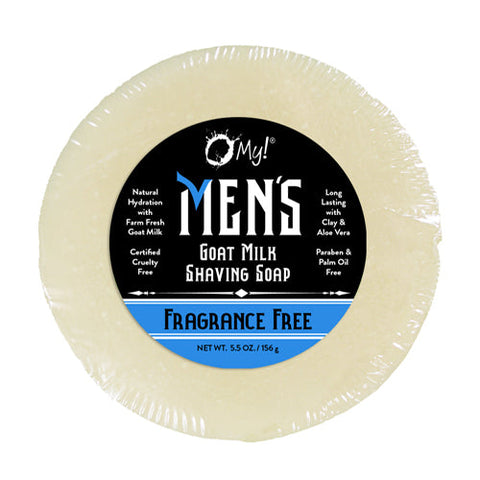 O MY!, Fragrance Free Shave Soap Puck, 5.5 Oz O MY!