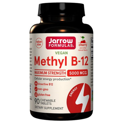 Jarrow Formulas, Methyl B12 Methylcobalamin, 5000 Mcg, 90 Lozenges Jarrow Formulas