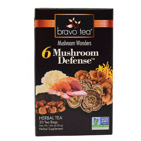 Bravo Tea & Herbs, Six Mushroom Defense Tea, 20 Bags Bravo Tea & Herbs