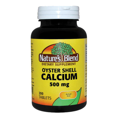 Nature's Blend, Calcium Oyster Shell, 500 mg, 200 Tabs Nature's Blend