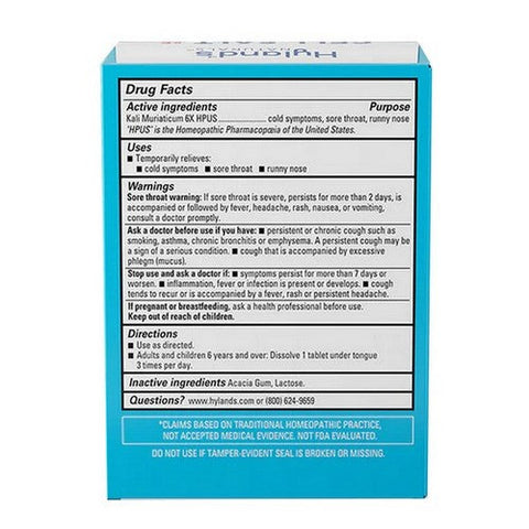 Hylands, Cell Salt 5 Kali Mur 6X, 100 Tabs Hylands