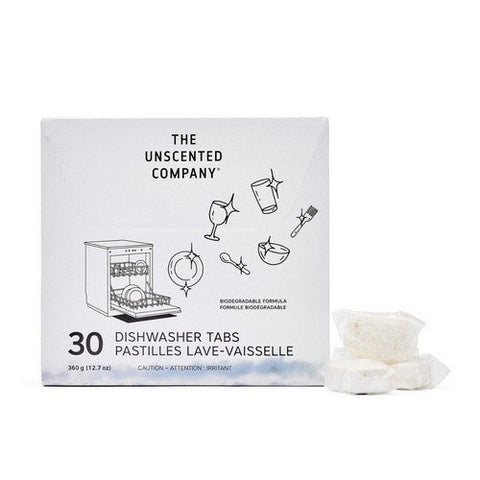 The Unscented Company, Dish Tabs All In One Biodegradable Unscented, 30 Tabs