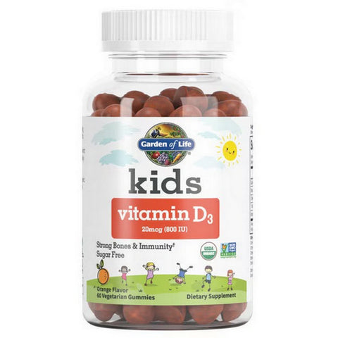 Kids Organic Vitamin D3 Orange 60 Gummies by Garden of Life