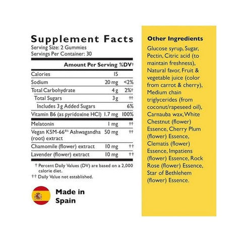 Bach, Rescue Plus Sleep And Stress Support Gummies Blueberry, 60 Gummies Bach