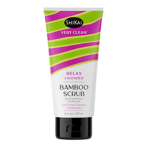 Shikai, Bamboo Scrub Relax Lavender, 6 Oz Shikai