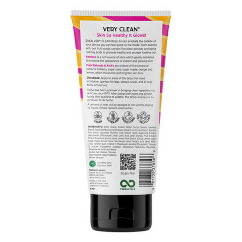 Shikai, Very Clean Bamboo Scrub Detox Vanilla Latte, 6 Oz Shikai