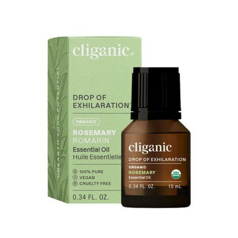 Cliganic, Drop Of Exhilaration Organic Rosemary Essential Oil, 0.34 Oz Cliganic