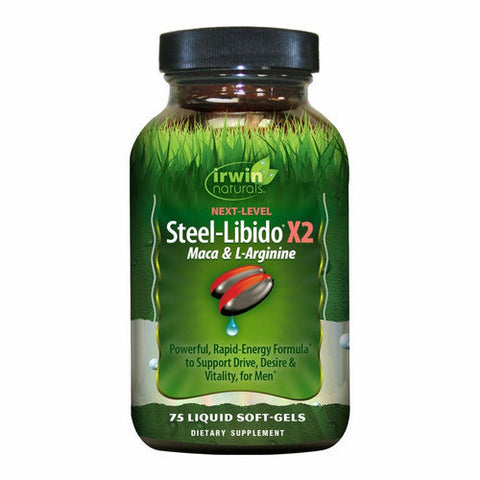 Irwin Naturals, Next Level Steel Libido X2 Maca & L-Arginine, 75 Softgels