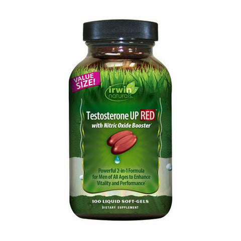 Irwin Naturals, Testosterone Up Red With Nitric Oxide Booster, 100 Softgels Irwin Naturals
