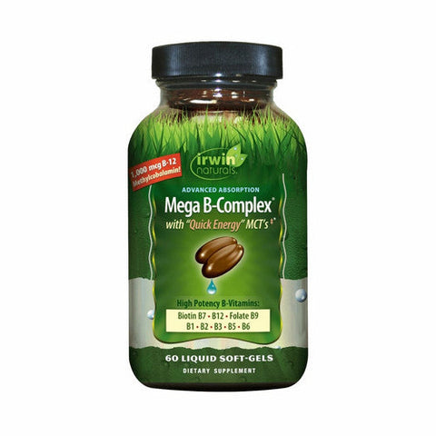 Irwin Naturals, Advanced Absorption Mega B-Complex, 60 Softgels