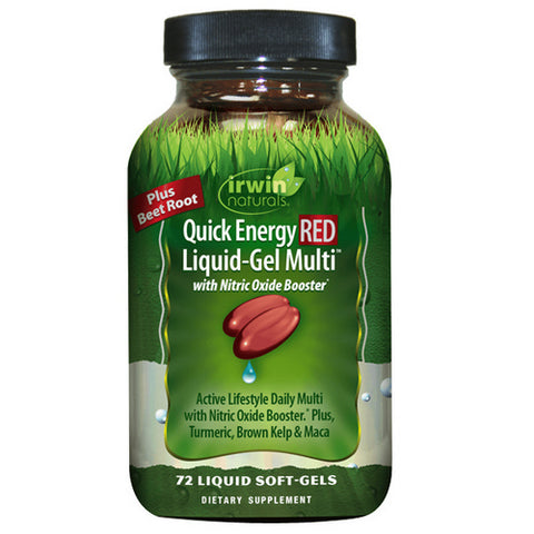 Quick Energy Red Liquid-Gel Multi 72 Softgels by Irwin Naturals