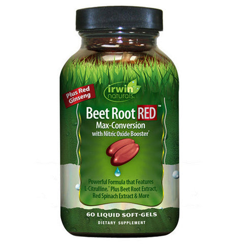 Irwin Naturals, Beet Root Red Max-Conversion With Nitric Oxide Booster, 60 Softgels Irwin Naturals