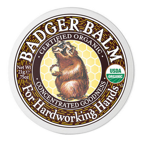 Badger Balm, Badger Balm for Hardworking Hands Tin, 21 Grams Badger Balm