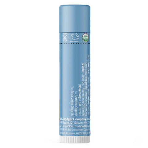 Badger Balm, Unscented Lip Balm Stick, .15 Oz