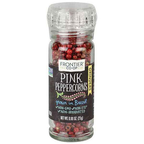 Frontier Coop, Pink Peppercorns with Grinder, 0.88 Oz Frontier Coop