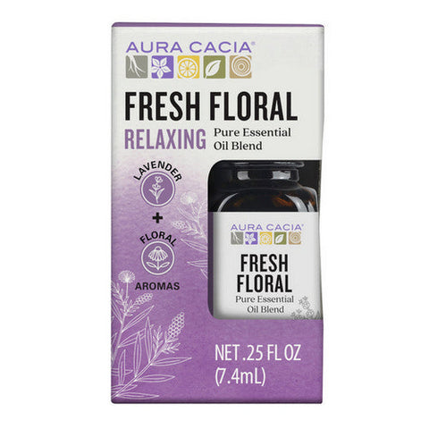Aura Cacia, Fresh Floral Essential Oil Blend, 0.25 Oz Aura Cacia