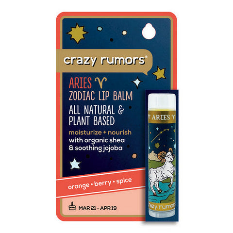 Crazy Rumors, Aries Fire Blend Lip Balm, 0.15 Oz Crazy Rumors