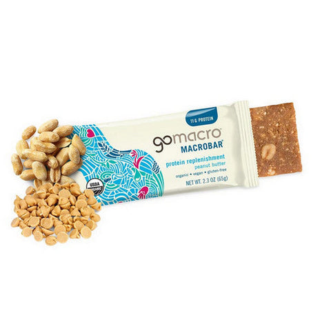 Gomacro, Organic MacroBar Peanut Butter, 12 Count