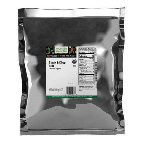 Frontier Coop, Organic Steak & Chop Grilling Rub, 1 Lb Frontier Coop