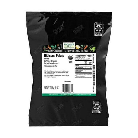 Frontier Coop, Organic Hibiscus Petals Whole, 1 Lb Frontier Coop