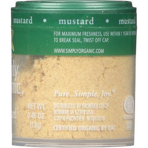 Simply Organic, Organic Mustard Seed Ground, 0.46 Oz Simply Organic