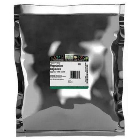 Frontier Coop, Frontier Clear Vegetarian 0 Capsules, 1000 Count