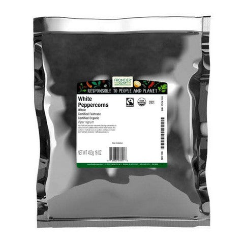 Frontier Coop, Organic White Peppercorns, 1 Lb Frontier Coop