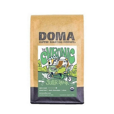DOMA Coffee Roasting Company, Organic The Chronic Super Dank Blend Whole Bean Coffee, 12 Oz DOMA Coffee Roasting Company