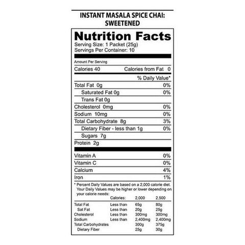 Nature’s Guru, Masala Chai Sweetened, 10 Count Nature’s Guru