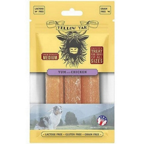 Yellow Yak, Chicken Yum Chews, 4.5 Oz Yellow Yak