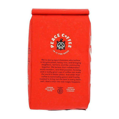 Peace Coffee, Whole Bean Black Squirrel Espresso Blend, 12 Oz Peace Coffee