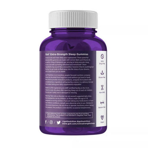 Goli Nutrition, Extra Strength Sleep Gummies, 50 Count Goli Nutrition