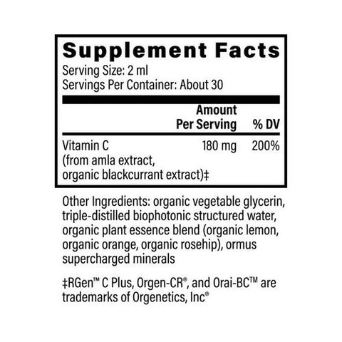 Global Healing Center, Plant-Based Vitamin C, 2 Oz Global Healing Center
