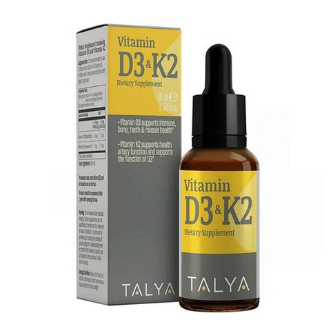 Talya, Vitamin D3 And K2, .34 Oz Talya