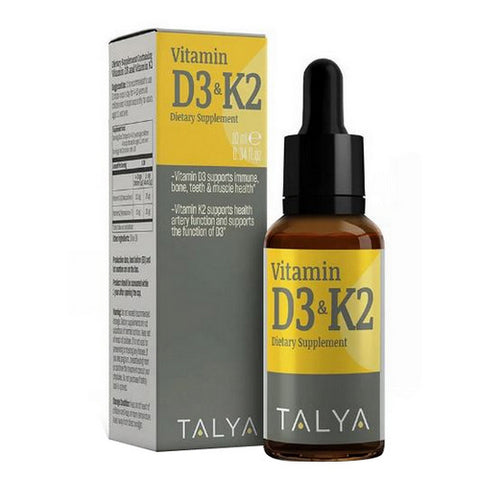 Talya, Vitamin D3 And K2, .34 Oz Talya