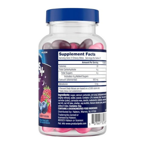 Tums, Heartburn + Sleep Support Melatonin Berry Fusion, 54 Chewable