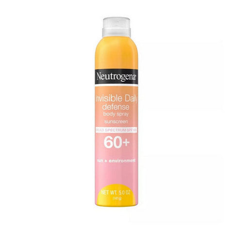 Invisible Daily Defense Body Spray Sunscreen Spf 60+ 5 Oz by Neutrogena